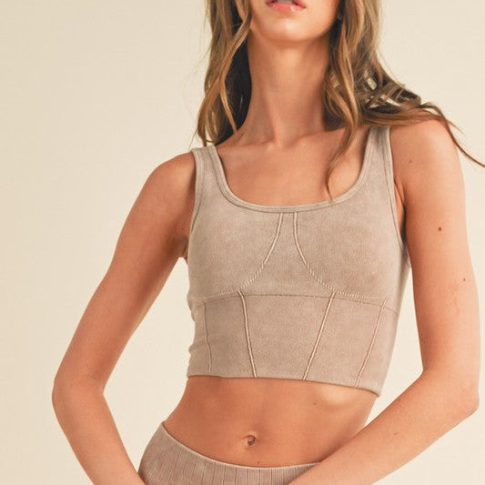 Ultra-Comfort Ribbed Sports Bra