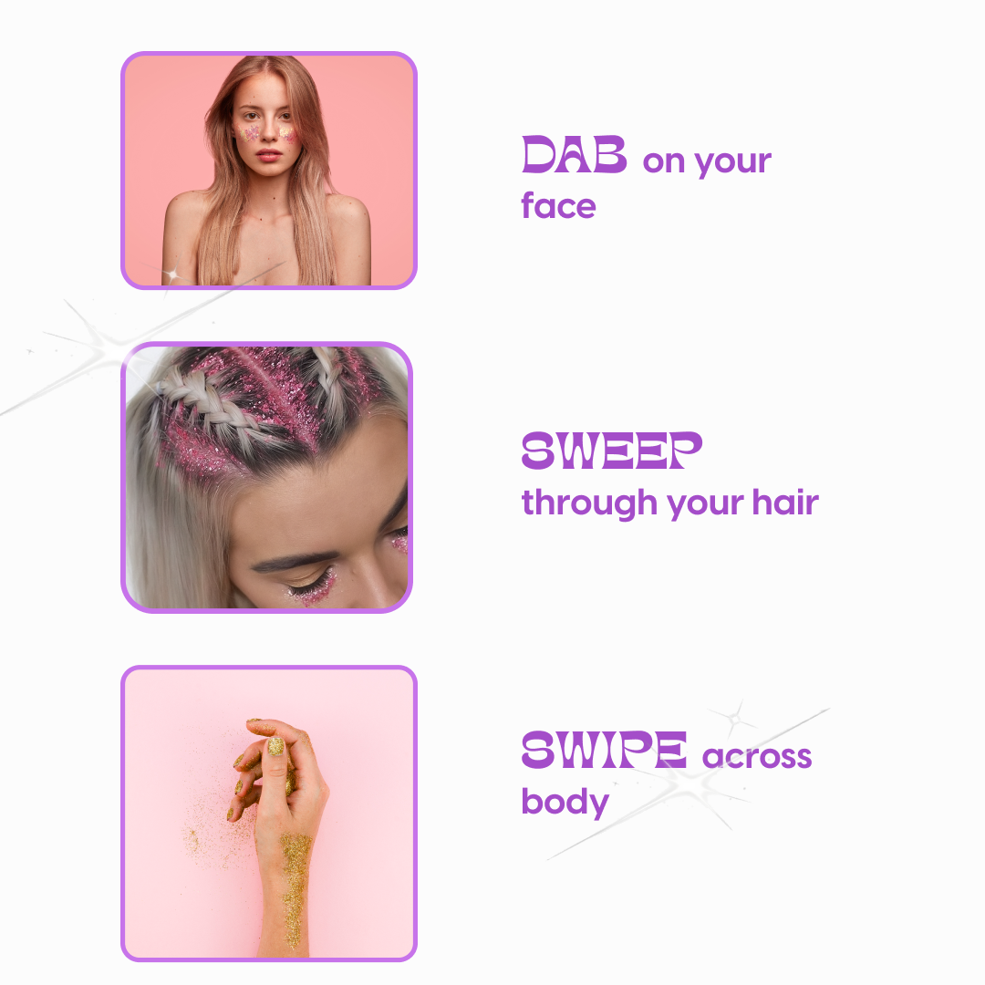 Sparkle Party Hair & Body Glitter Gel