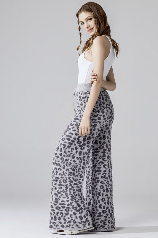 Cozy Soft Leopard Fuzzy Lounge Pants