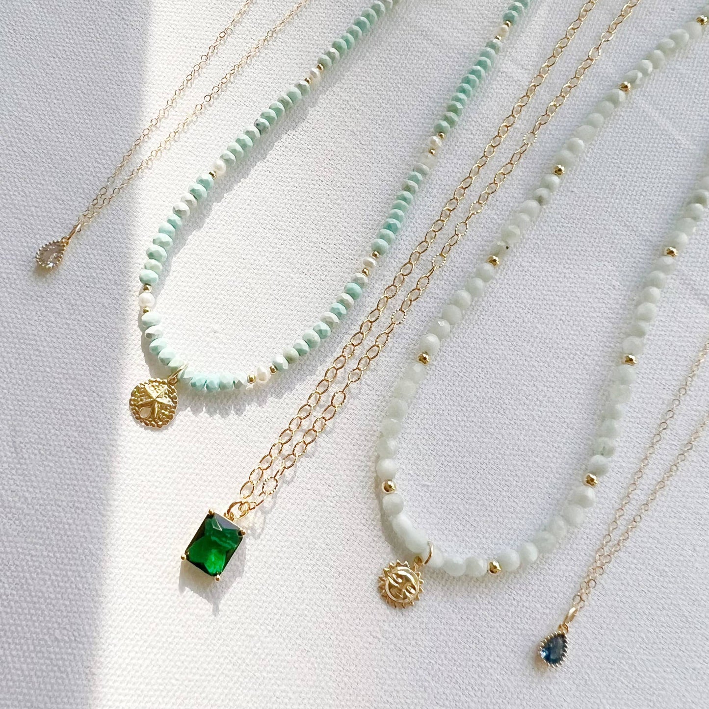 Emerald Green Pendant Necklace