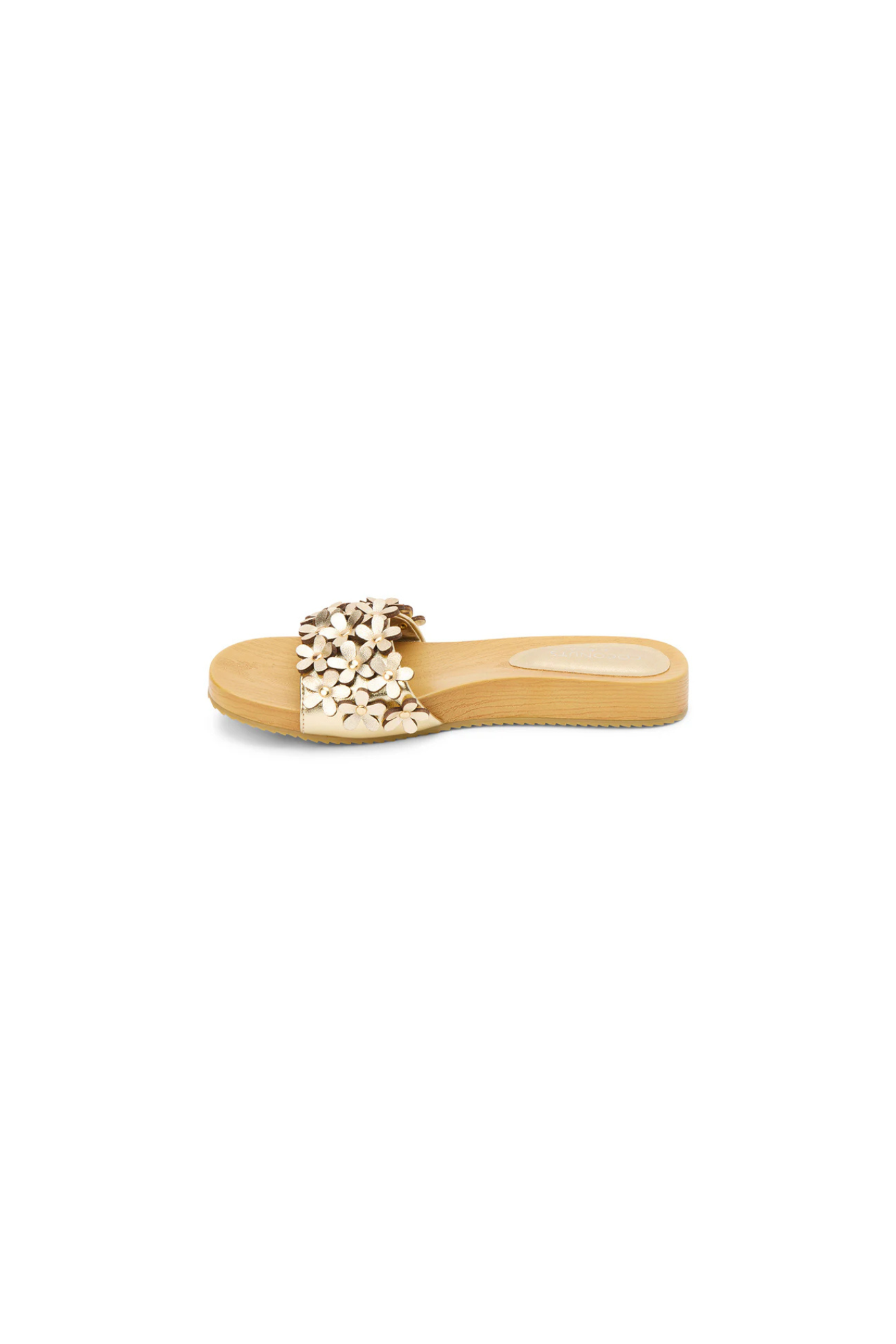 Chelsea Floral Sandal - Gold