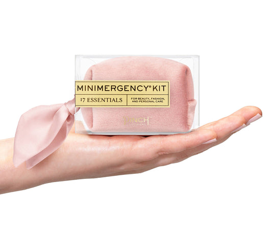 Velvet Scarf Minimergency Kit in Dusty Rose