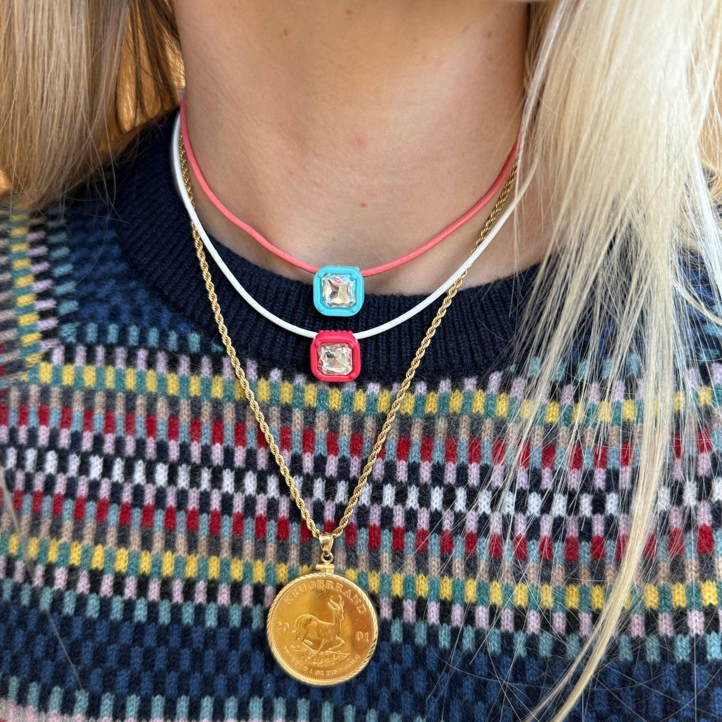 Candy Collar Necklace - Sangria