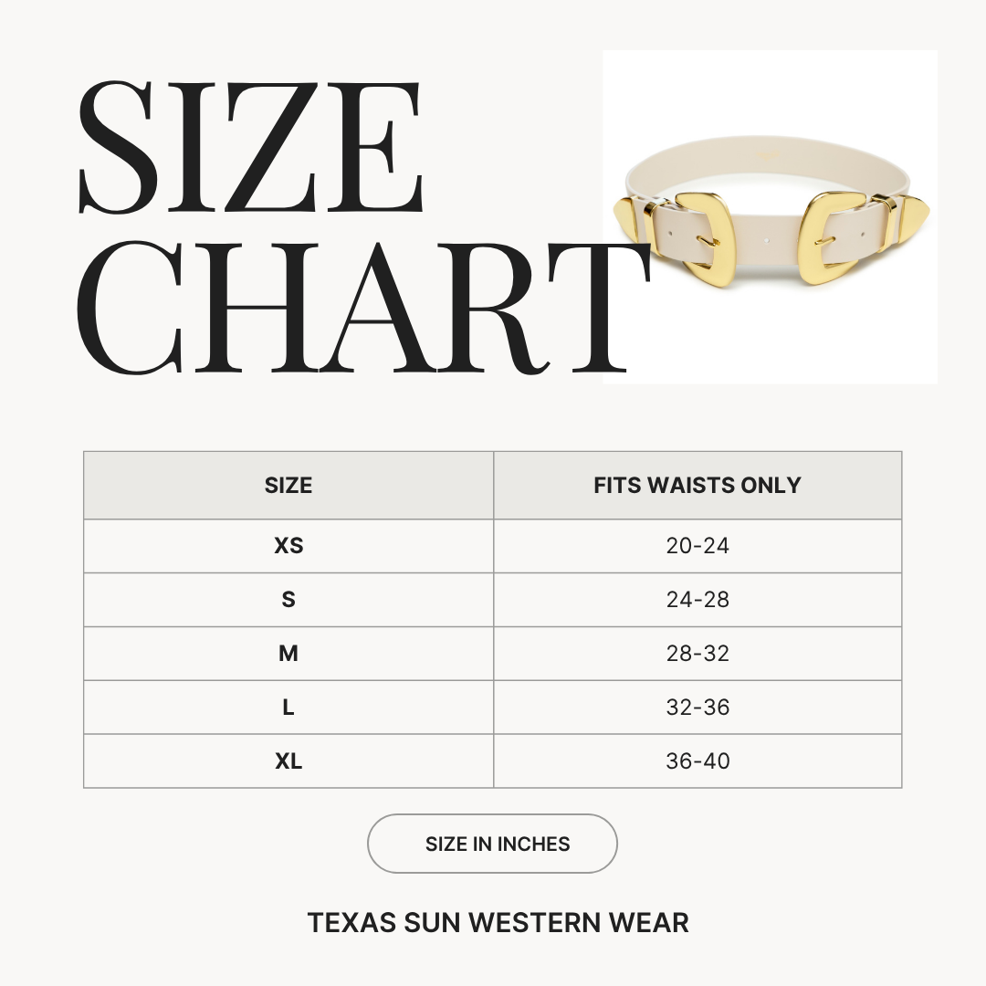 Double Buckle Western Belt