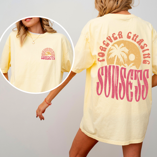 Forever Chasing Sunsets Comfort Colors T-Shirt