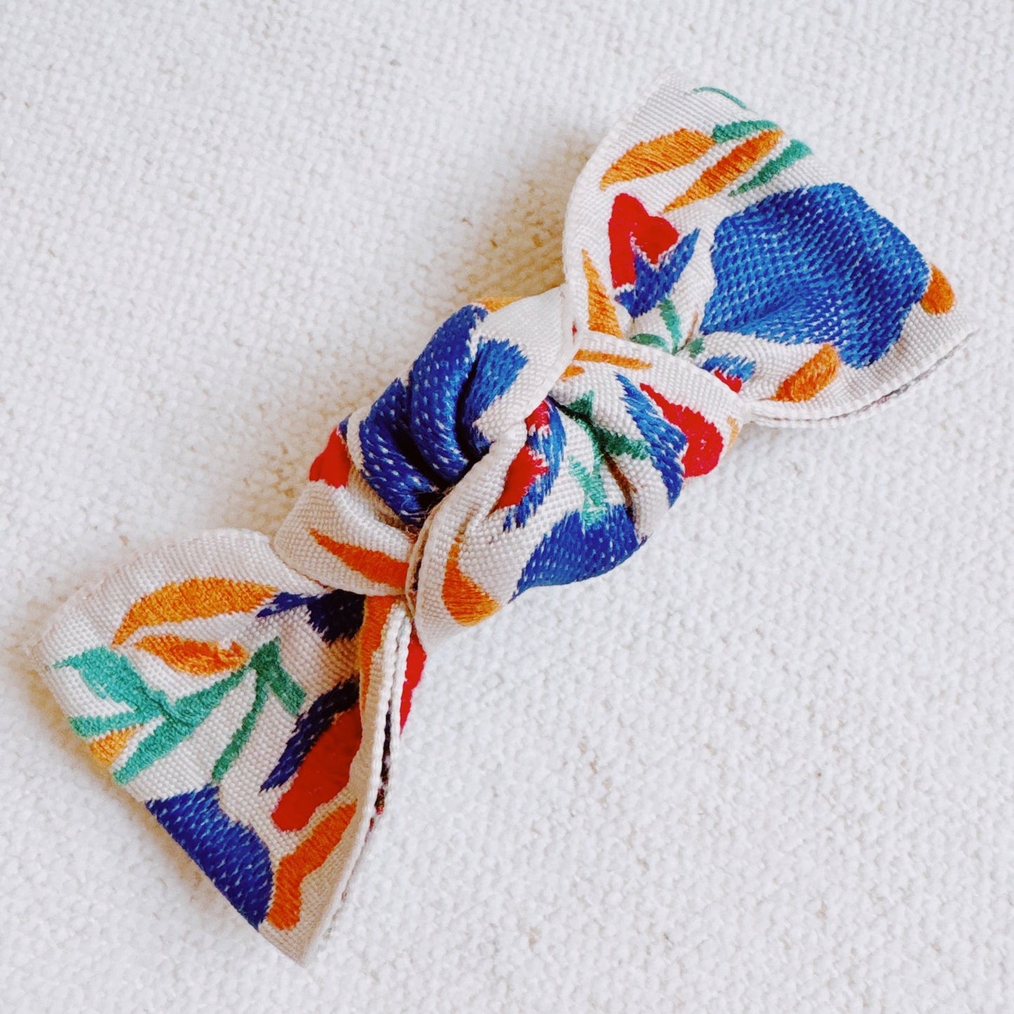 French Floral Embroidered Hair Clip