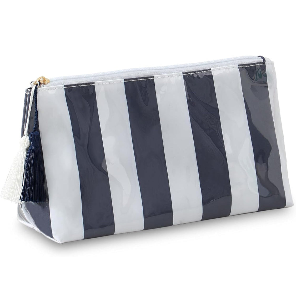Waterproof Striped Bag - Navy