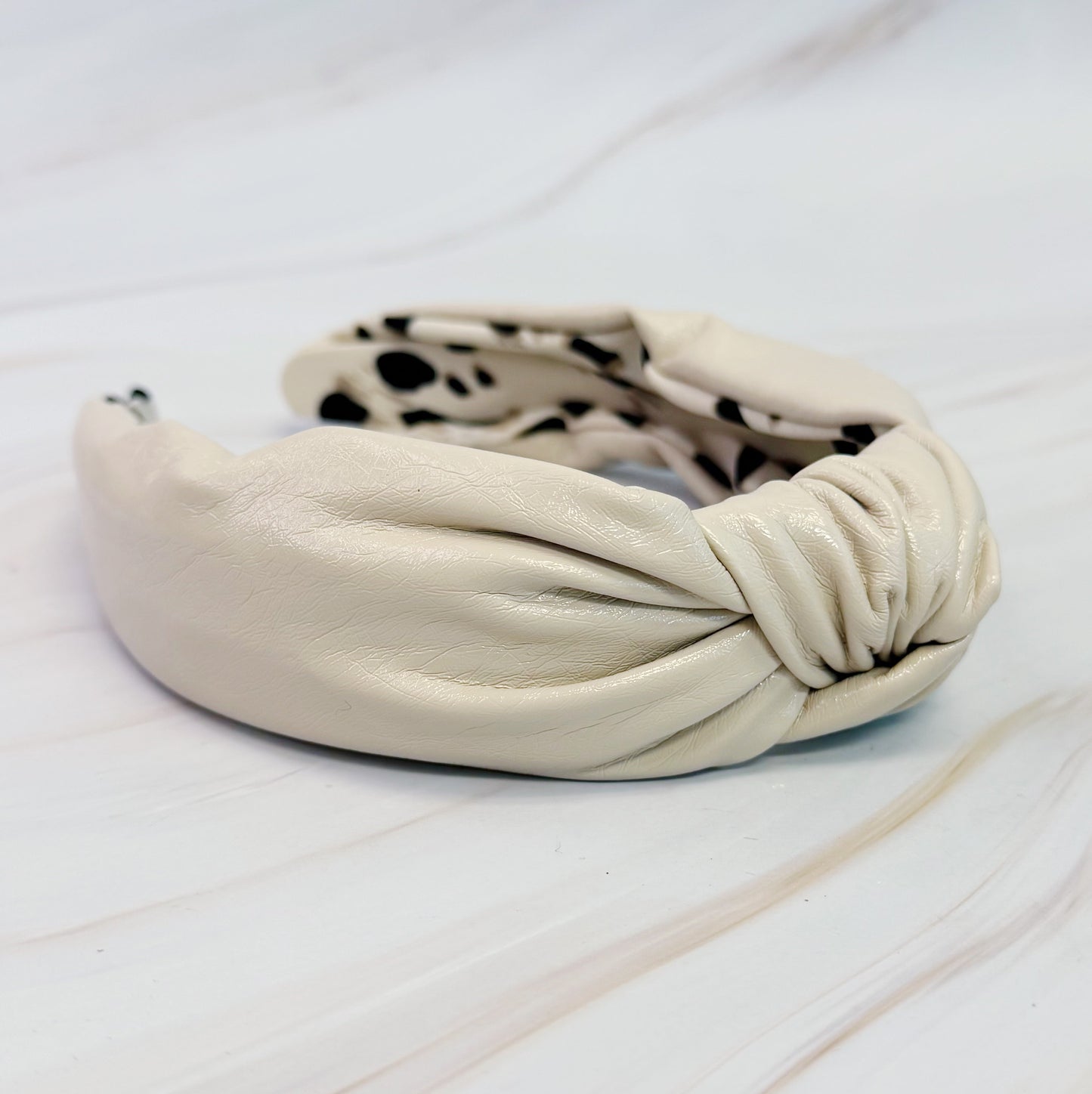 Patent Leather Knotted Headband