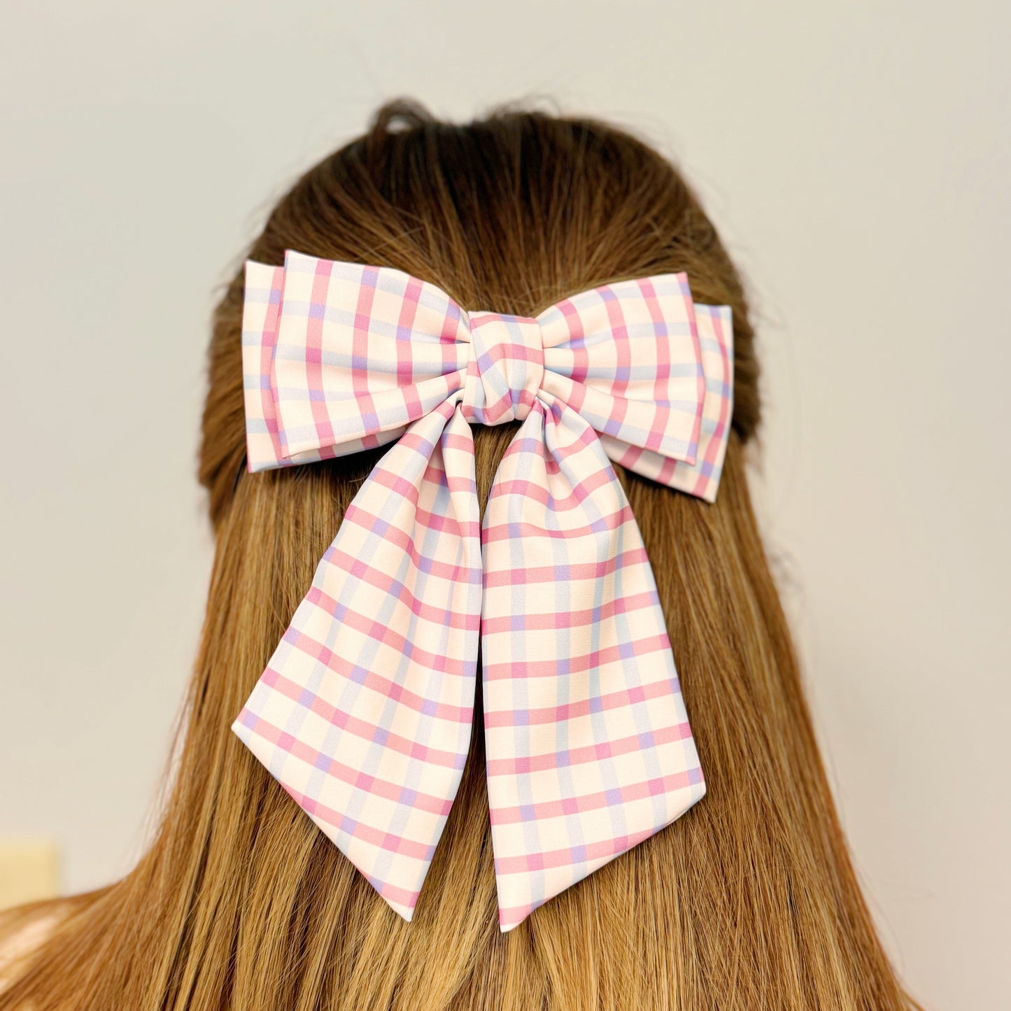 Satin Double Bow Hair Clip