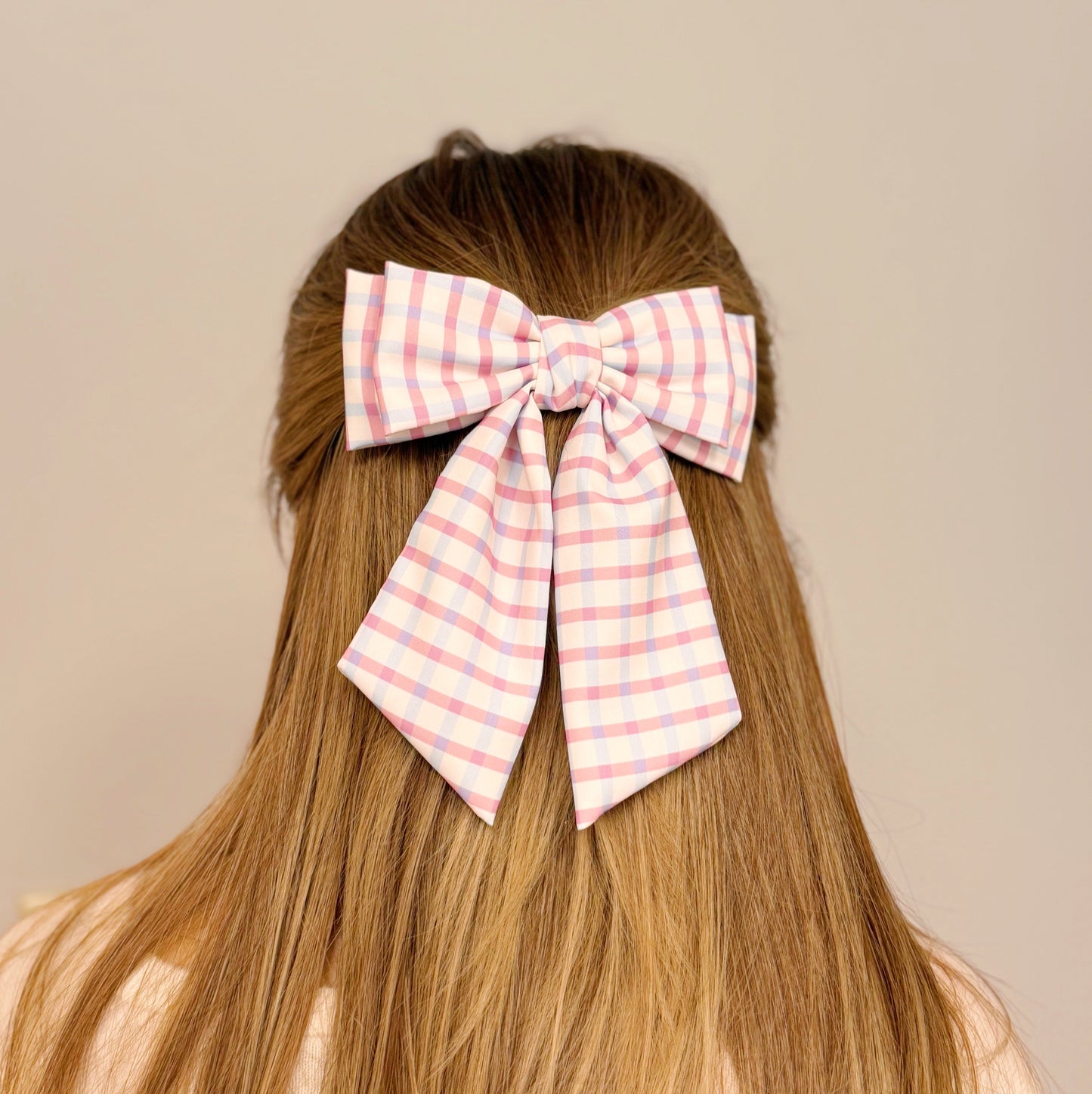 Satin Double Bow Hair Clip
