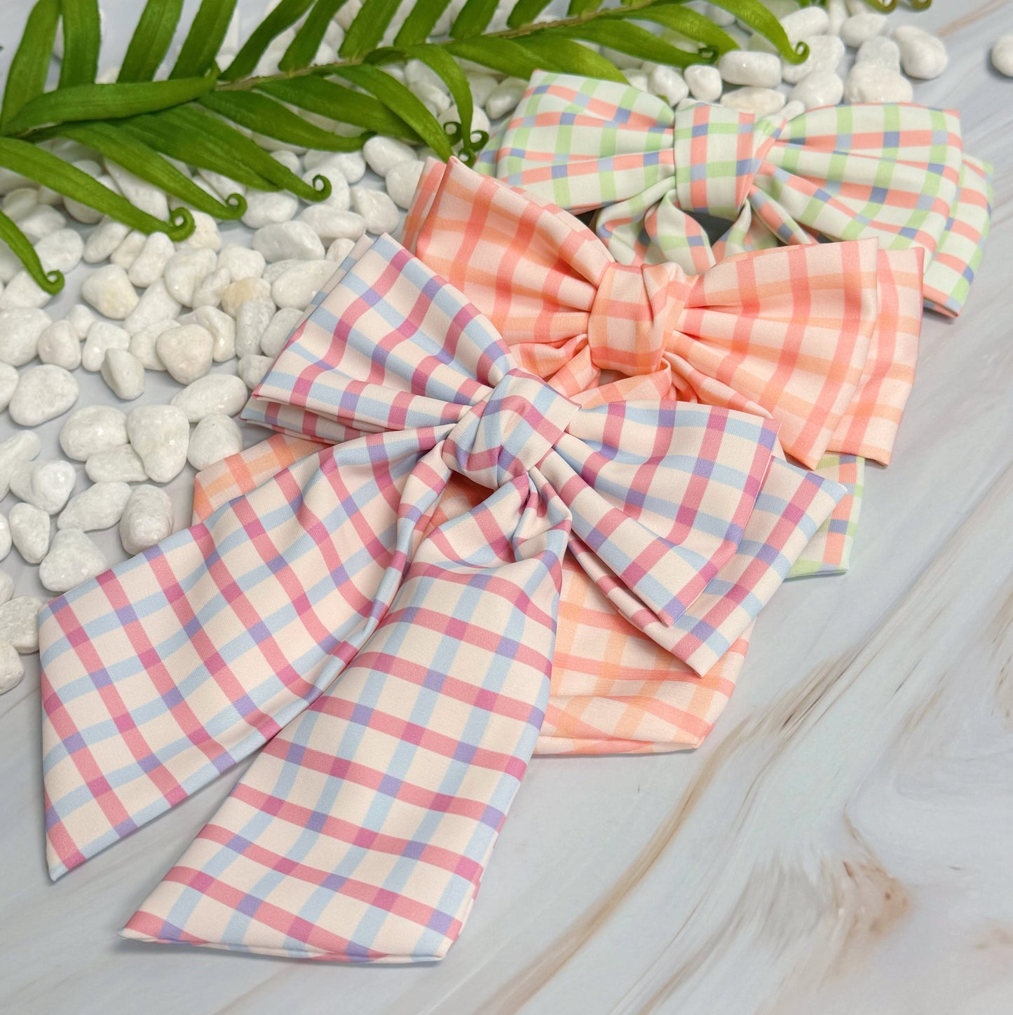 Satin Double Bow Hair Clip