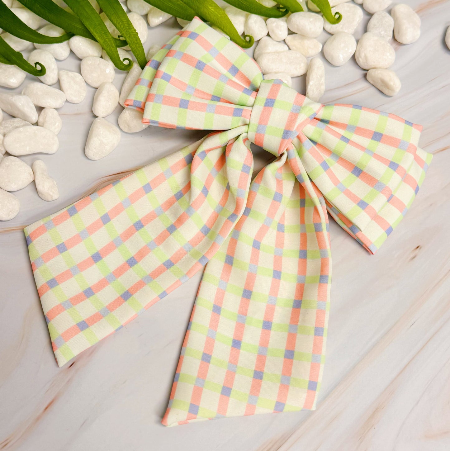 Satin Double Bow Hair Clip