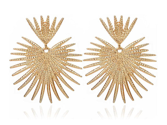 Gold Starburst Earrings