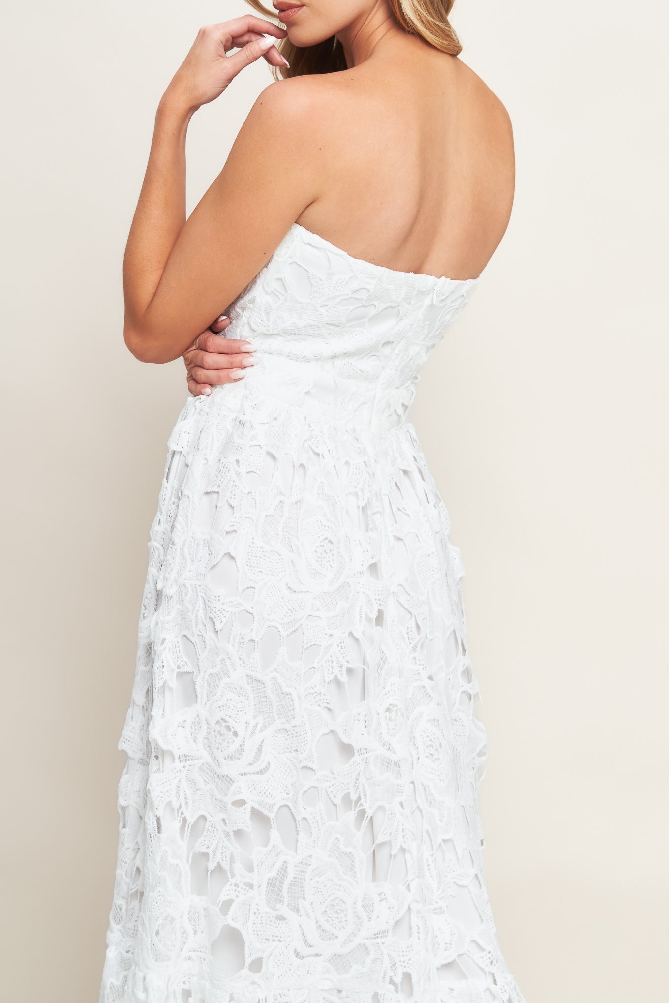 Carefree Lace Midi Dress
