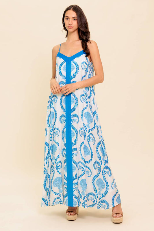 Weekend Getaway Blue Maxi Dress