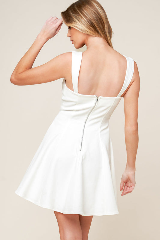 Last Chance Denim Woven Mini Dress