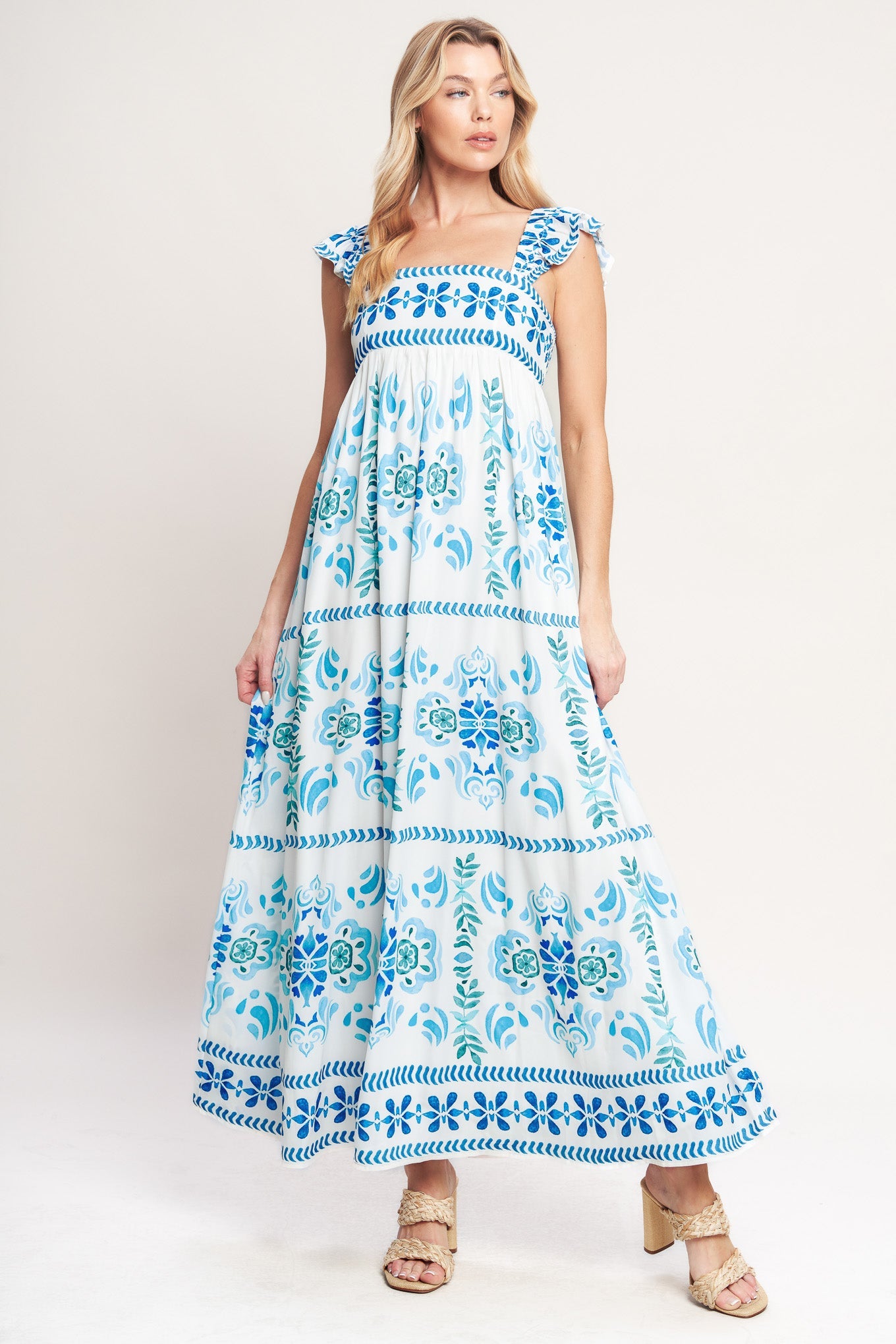 Coastal Woven Maxi Dress