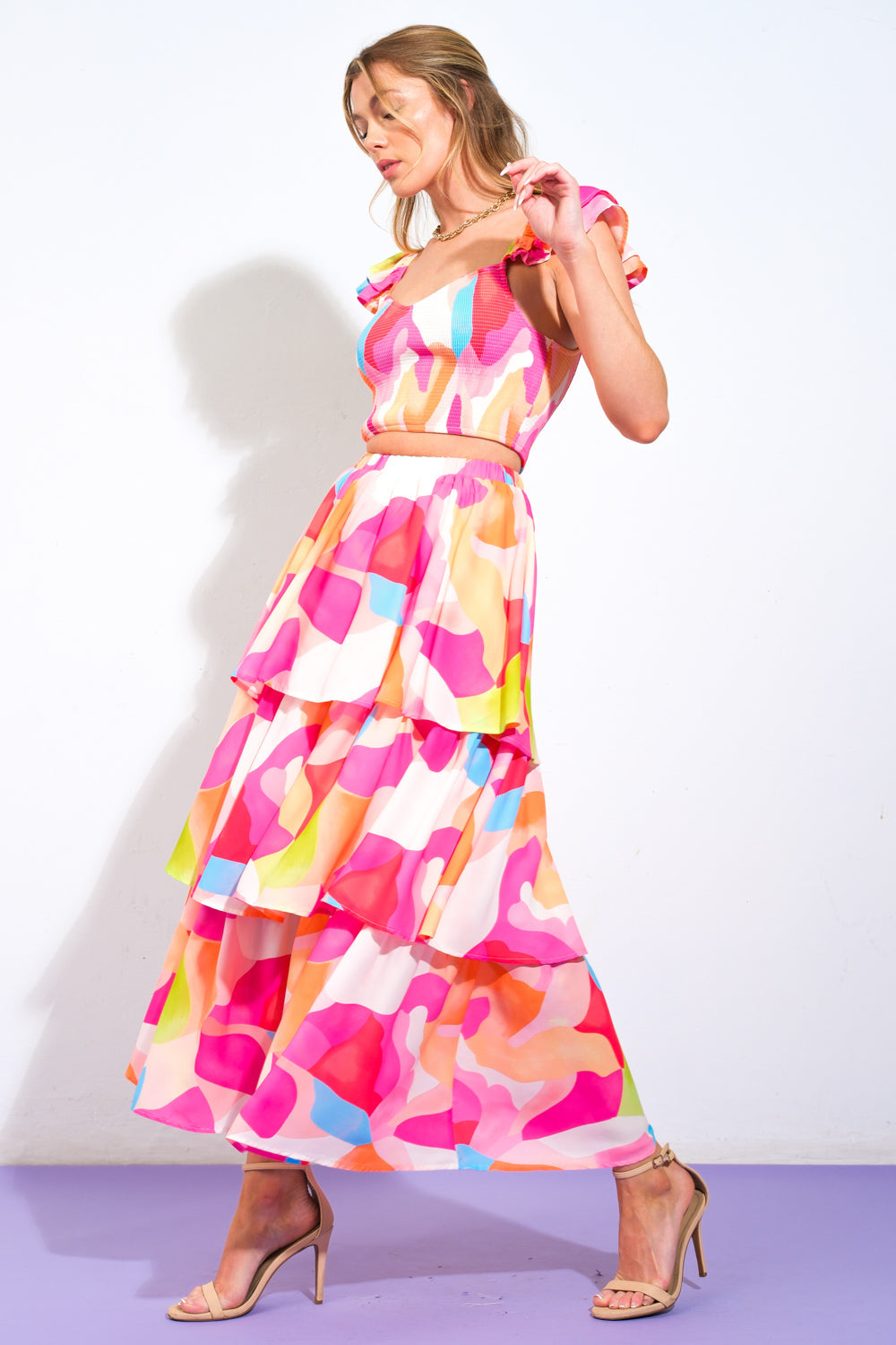 Annie Woven Top & Maxi Skirt
