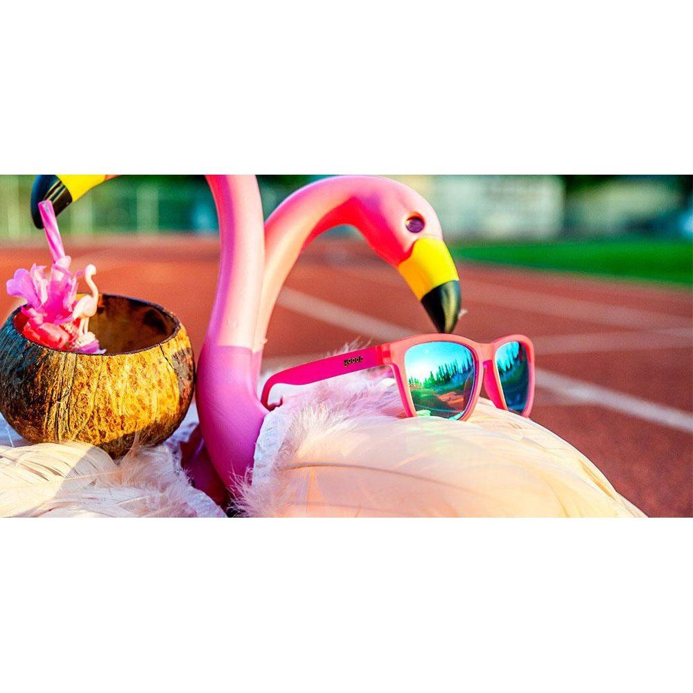 Flamingos On A Booze Cruise Premium Sunglasses
