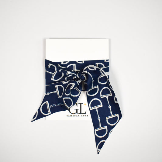 The Gameday Signature Scarf- Navy And White
