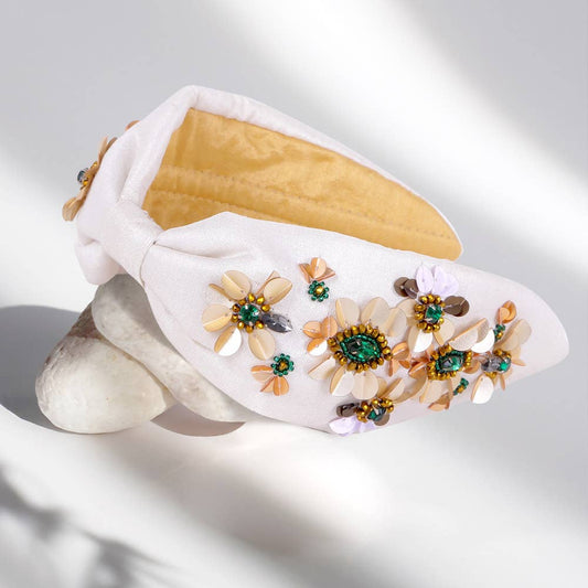 Floral Sequin Headband
