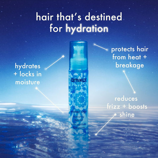 Amika Water Sign Hydrating Hair Oil with Hyaluronic Acid