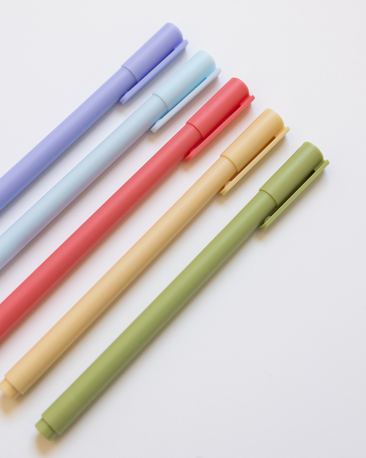 Assorted Colors Gel Pen Set (packaged as set of 5)