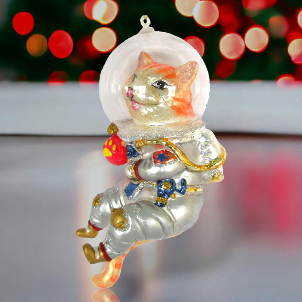 Cat in Space Suit Ornament