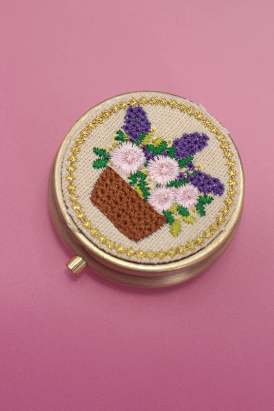 Embroidered Jewelry Mini Case