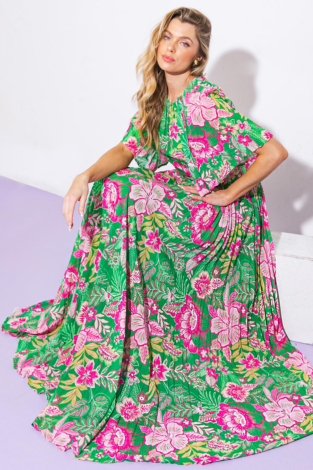 Modern Revival Woven Maxi Dress