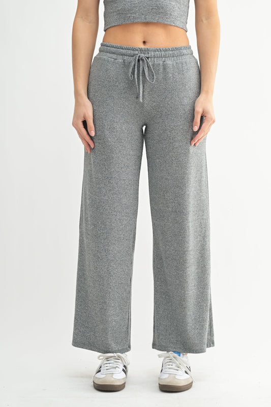 CloudSoft™ Wide-Leg Lounge Pants in Gray