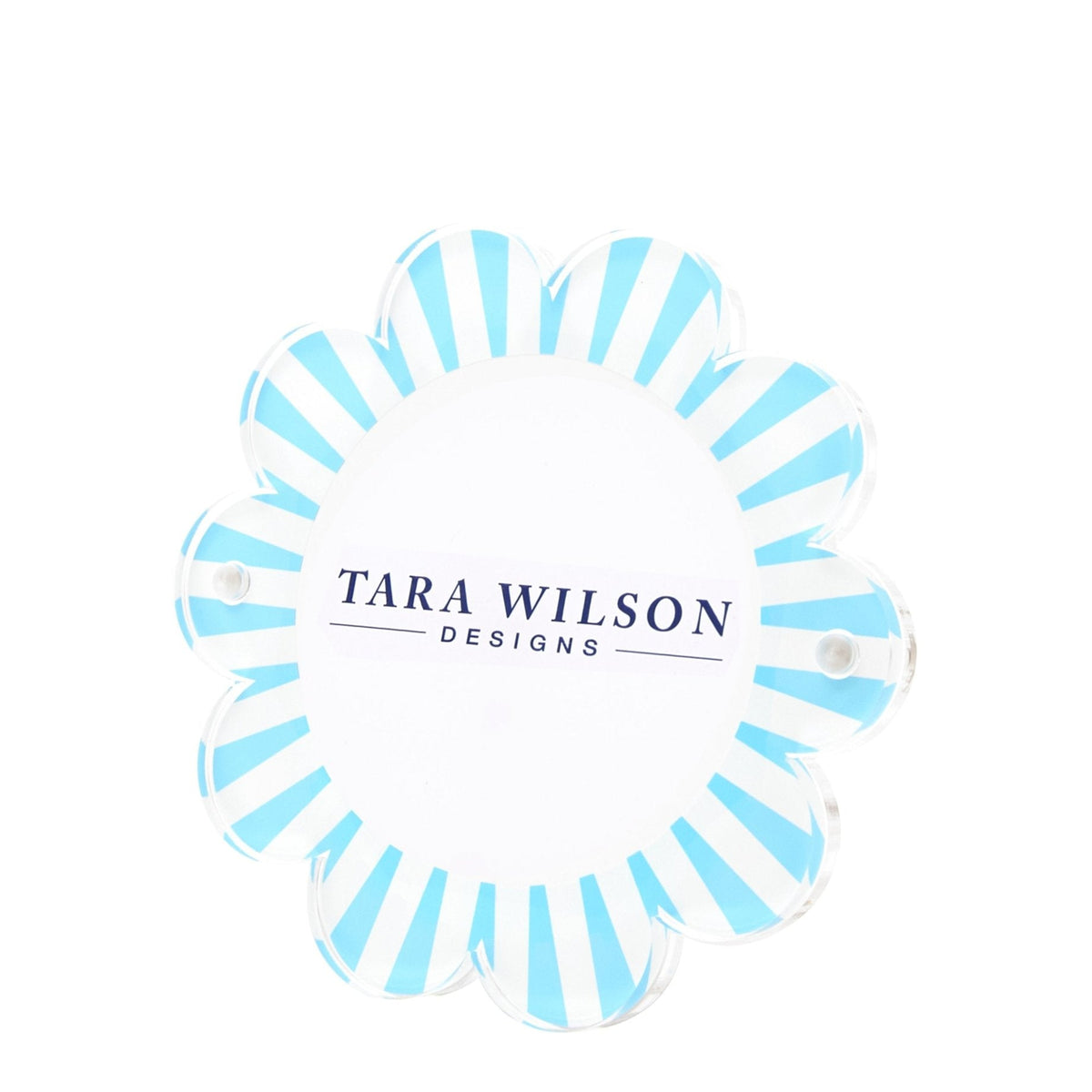 Pastel Blue & White Acrylic Daisy Frame