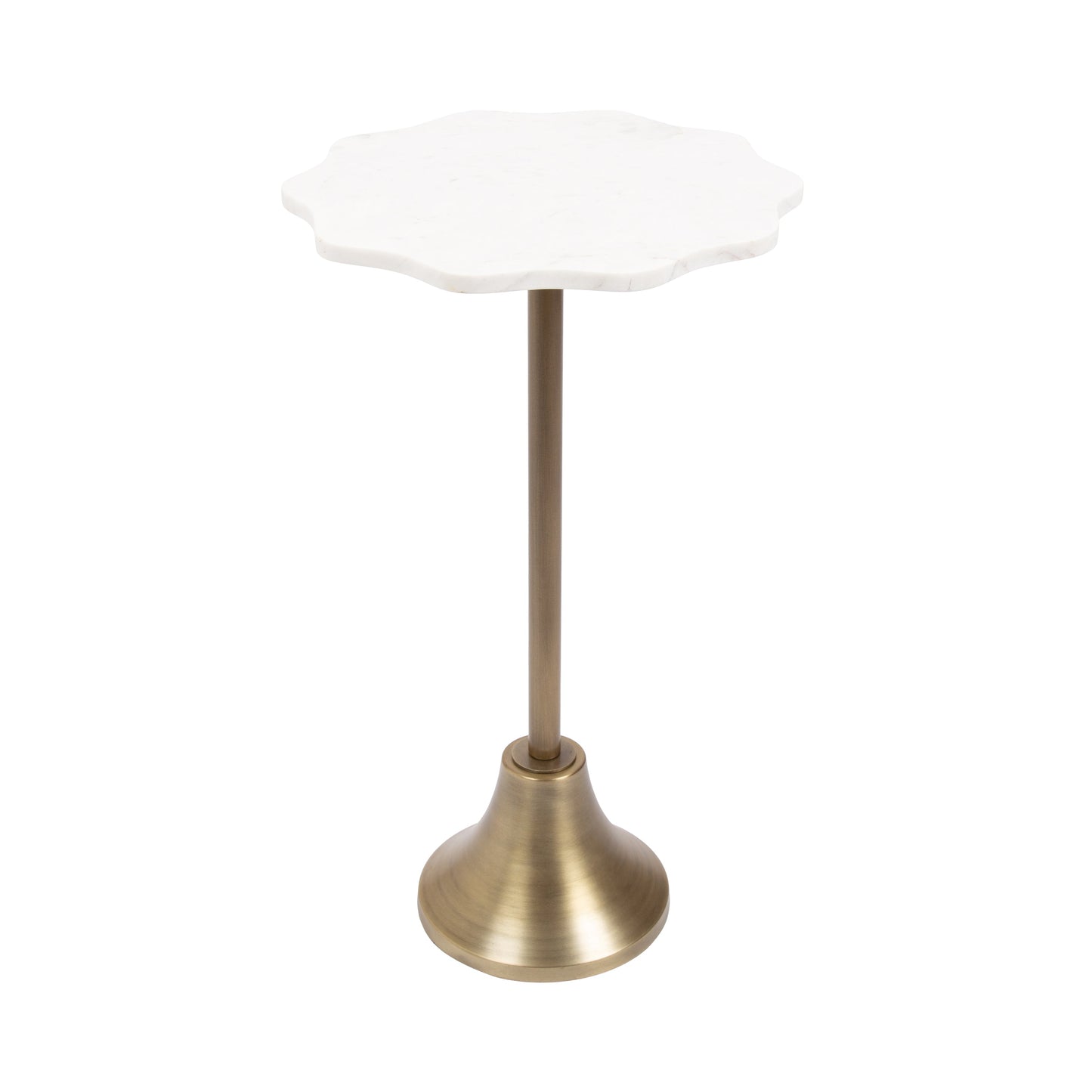 Sanzo Scalloped Marble Table