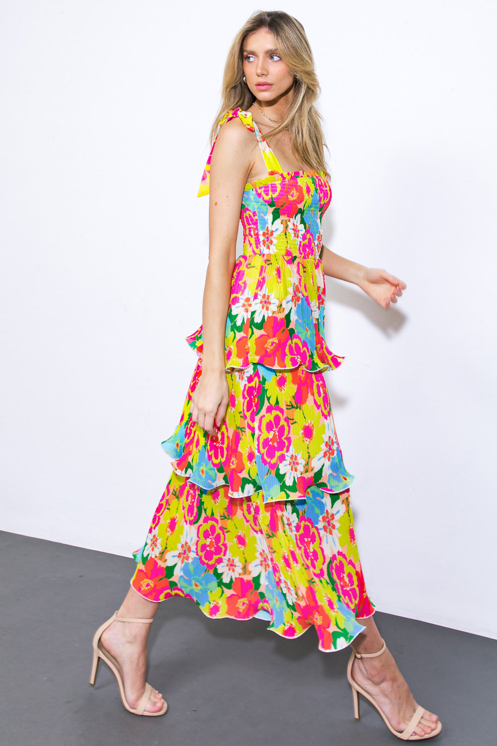 Meadow Woven Midi Dress