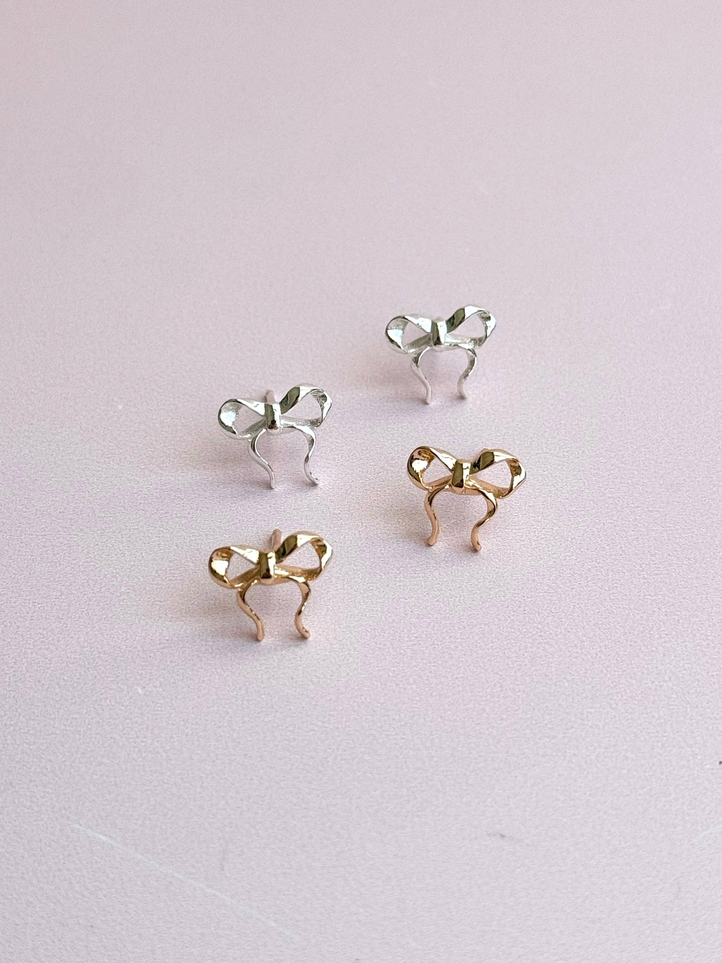 Sweetheart Bow Studs