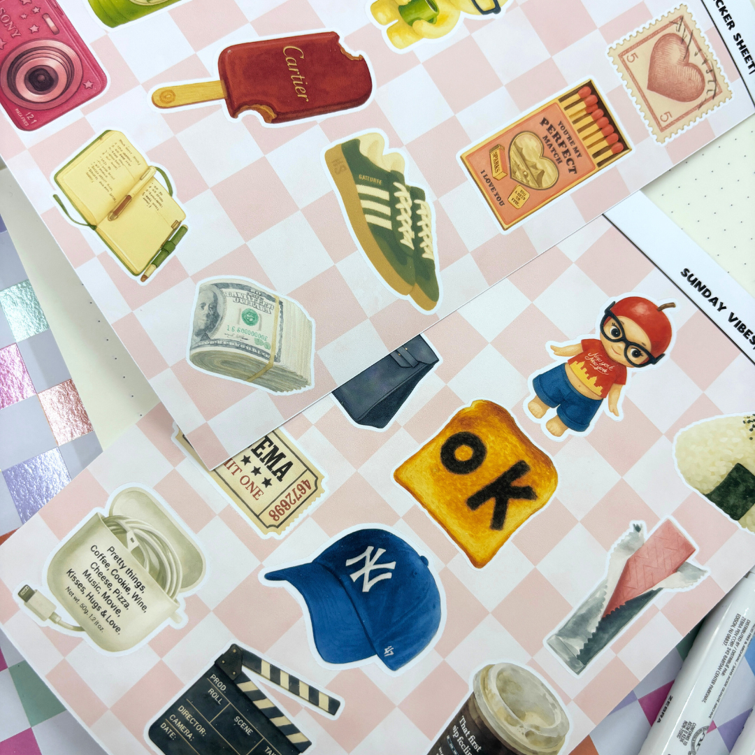 Sunday Vibes Sticker Sheet