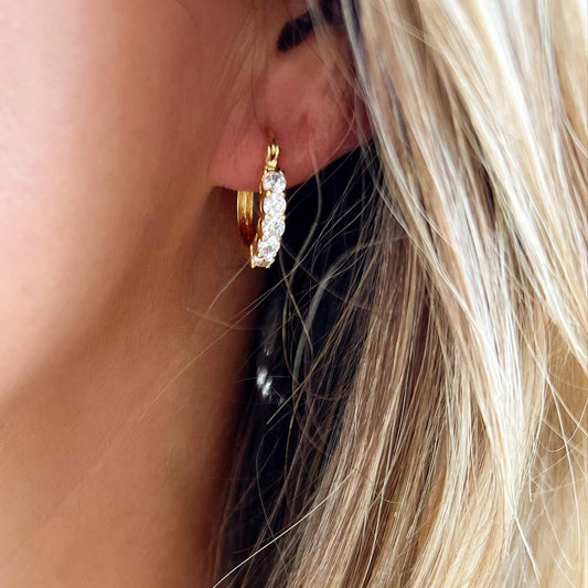Stella CZ Hoop Earrings