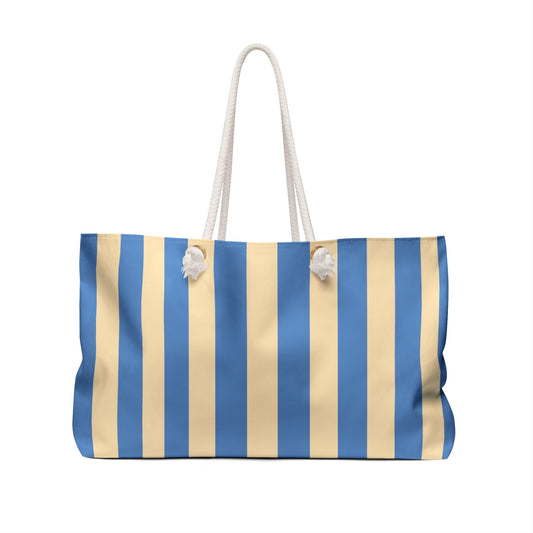 East Hampton Striped Weekender Bag