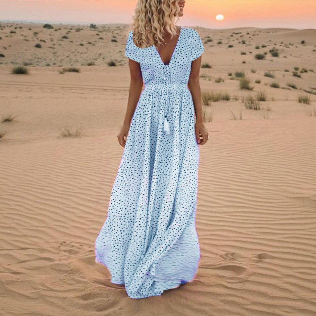 Sunset Dreams Polka Dot Dress
