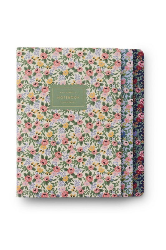 ROSA NOTEBOOKS S/3 ASSORTED