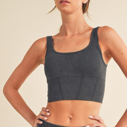 Ultra-Comfort Ribbed Sports Bra