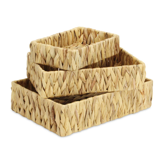 Laelia Hyacinth Woven Baskets (Set of 3)