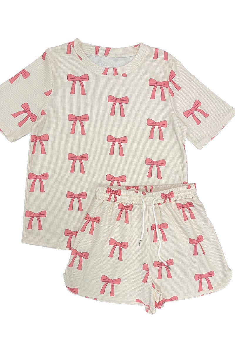 Cutie Bow Printed Set