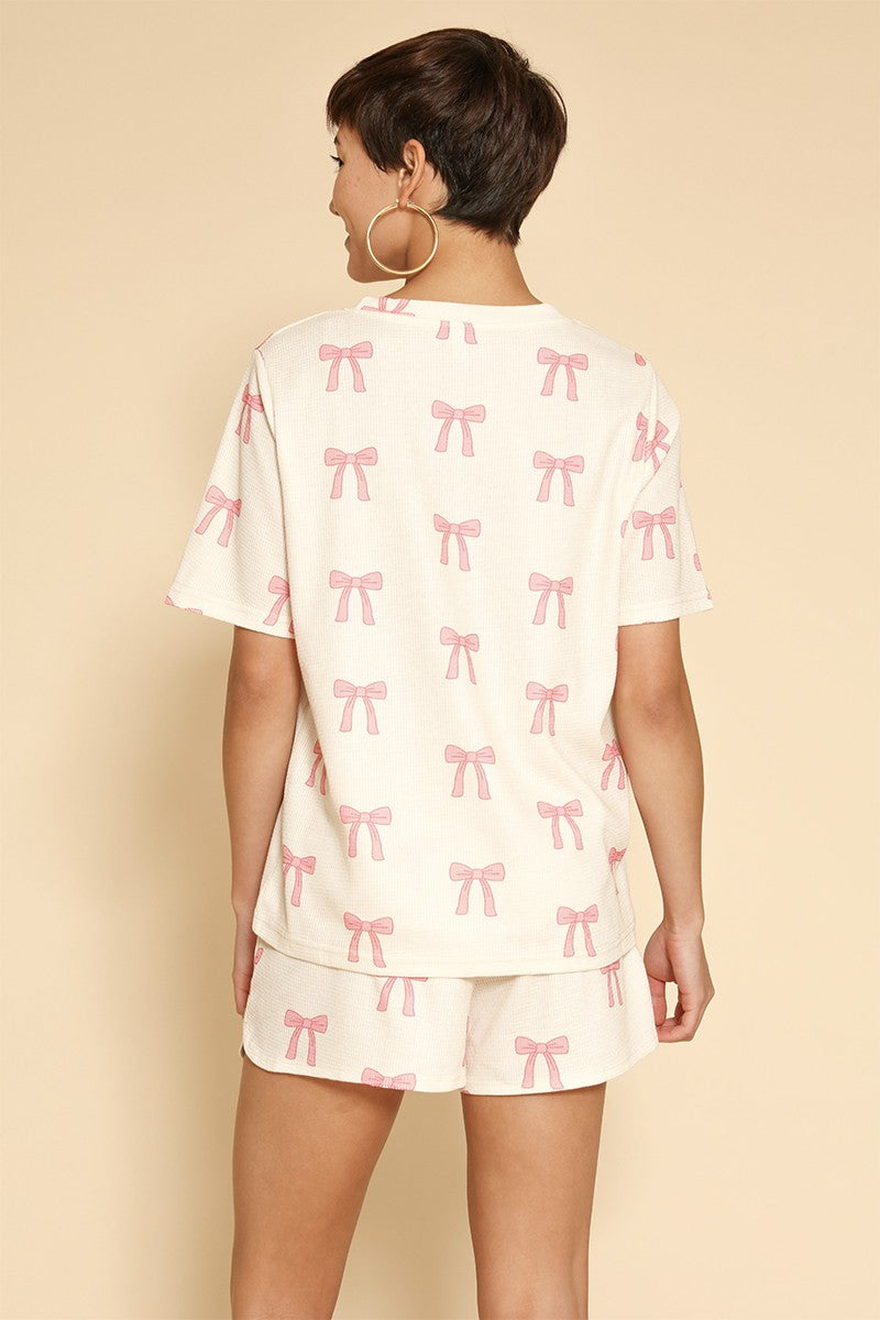 Cutie Bow Printed Set