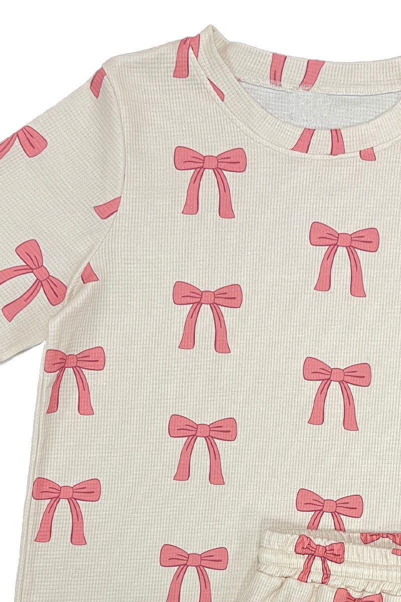 Cutie Bow Printed Set