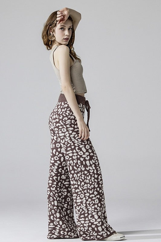 Cozy Soft Leopard Fuzzy Lounge Pants