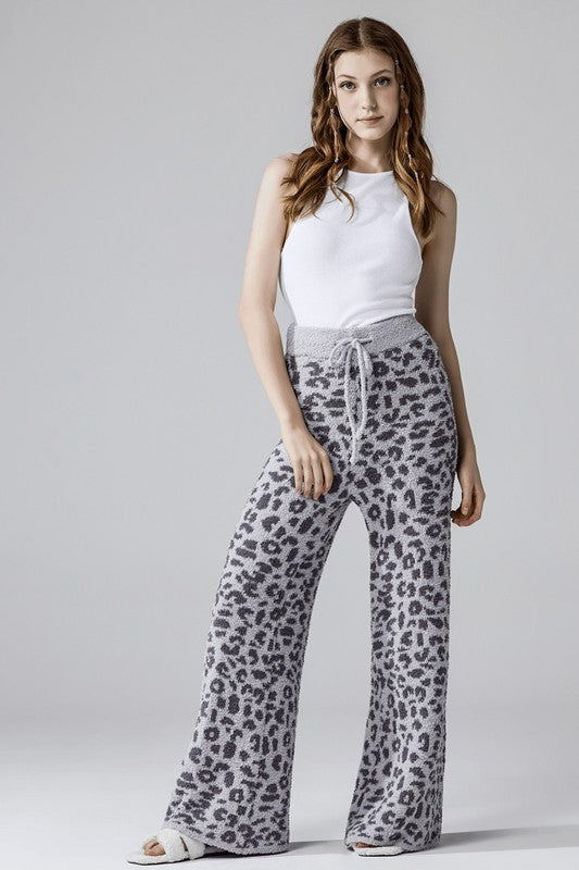 Cozy Soft Leopard Fuzzy Lounge Pants