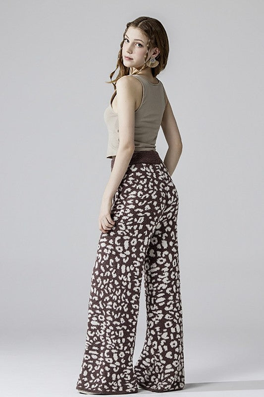 Cozy Soft Leopard Fuzzy Lounge Pants