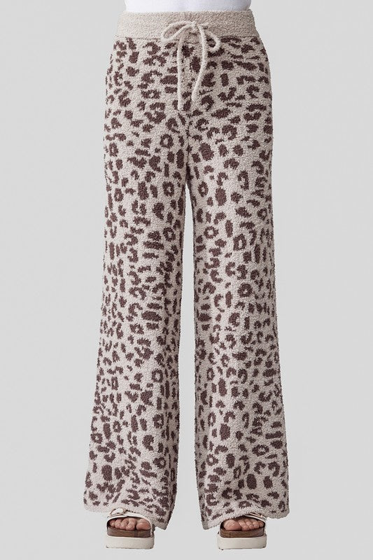Cozy Soft Leopard Fuzzy Lounge Pants