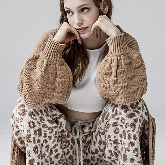 Cozy Soft Leopard Fuzzy Lounge Pants